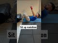 Sit up variation #abs #absworkout #absday