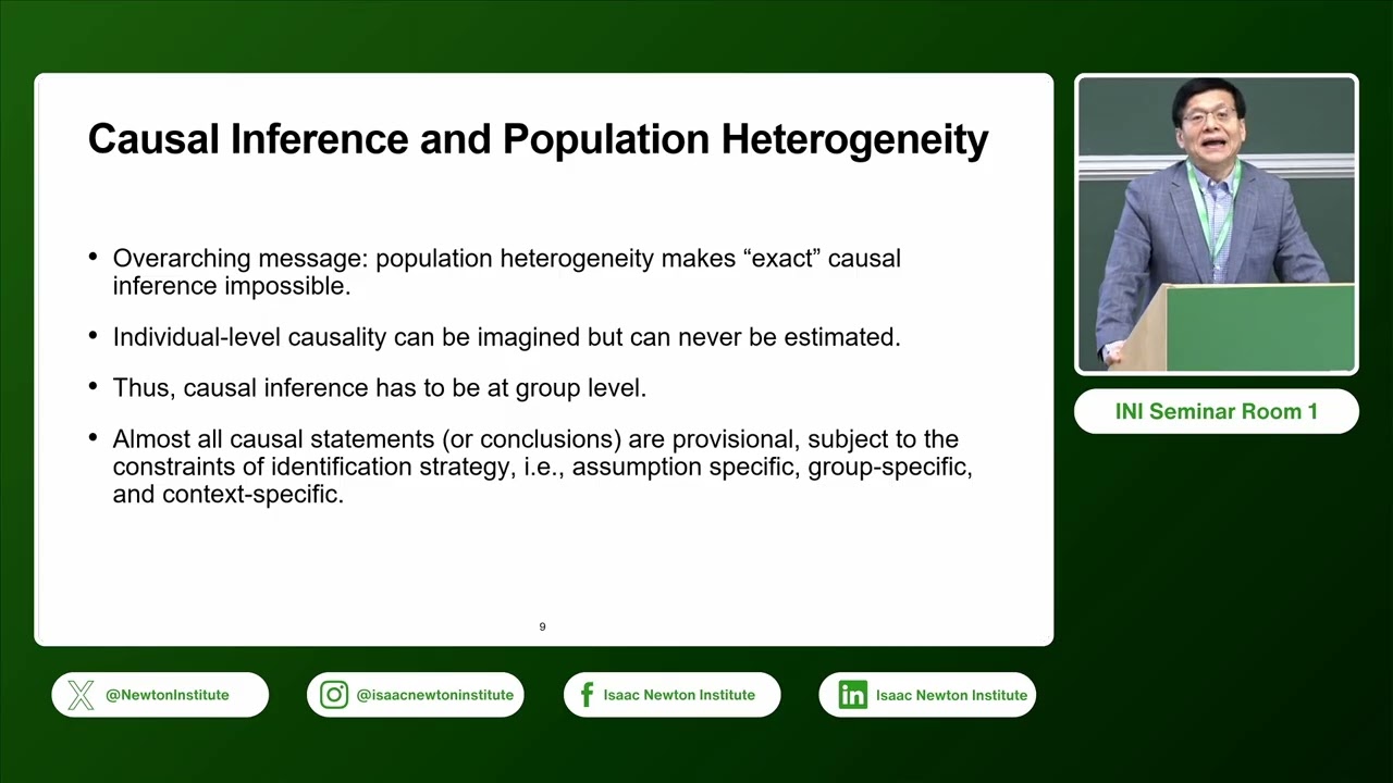 Population Heterogeneity, Causal Inference, and AI-Generated Data for Social Science