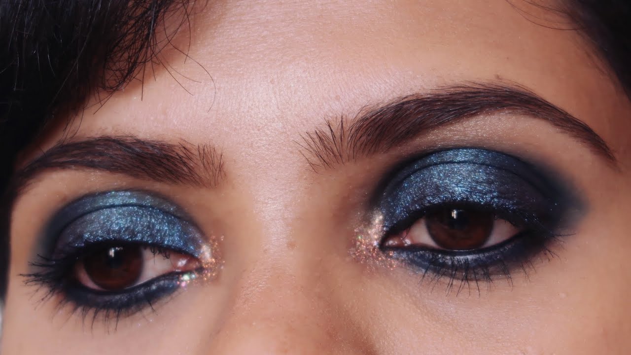 Shimmer Teal Smokey Eye Makeup | Easy Smokey Eye Makeup