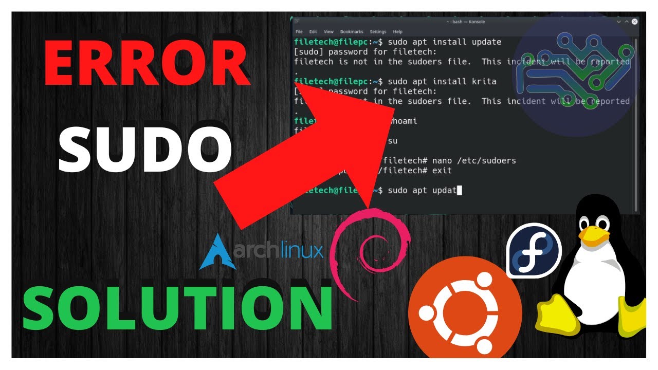 How to fix User is not in the Sudoers file How To Fix User Is Not In The Sudoers File
