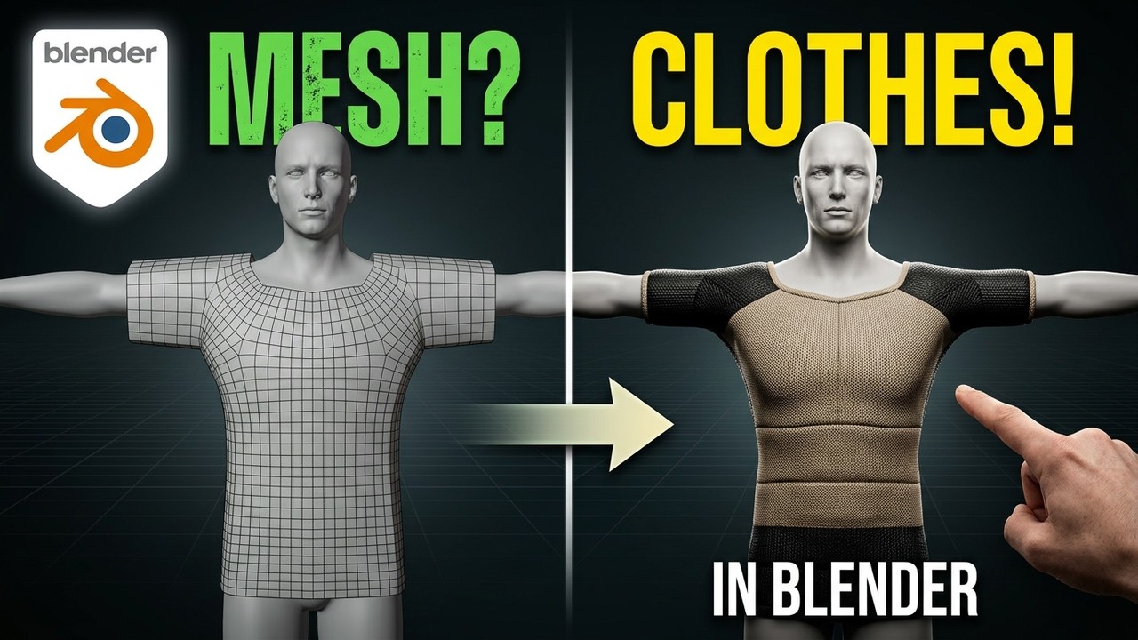 How to make clothes in Blender - YouTube
