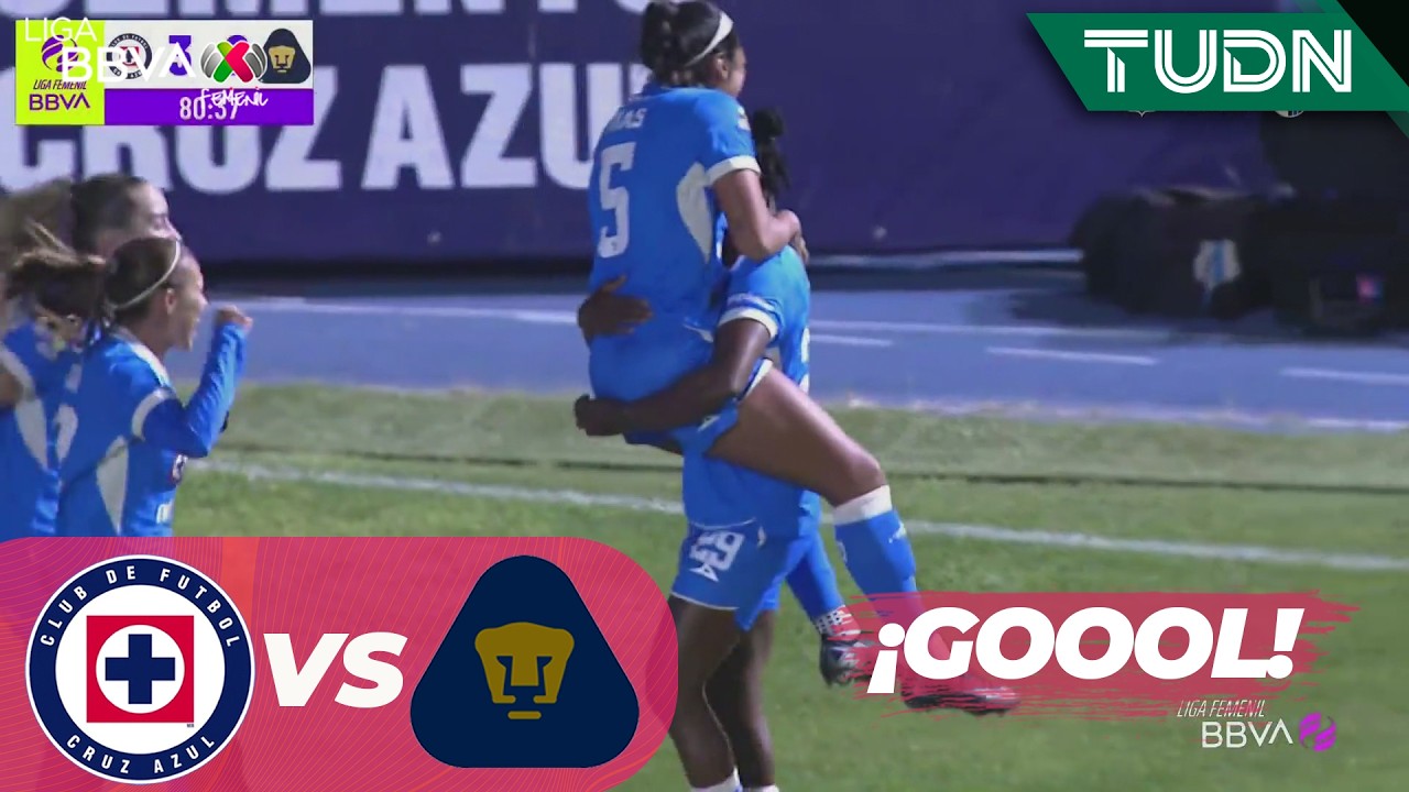 ¡GOOL DE LA VICTORIA!  Cruz Azul 3-2 Pumas | Liga MX Femenil - Jornada 7 Apertura 2026 | TUDN