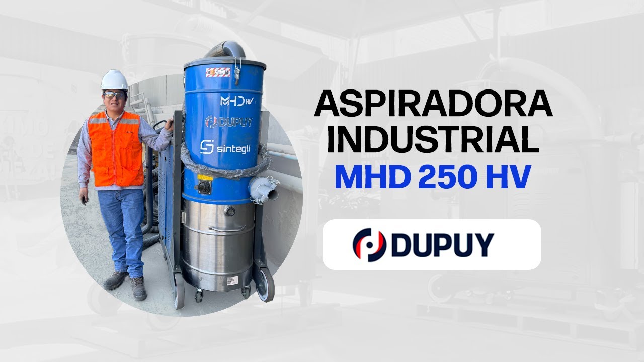Aspiradora industrial DUPUY: solución innovadora para áreas de concentrado en minería peruana