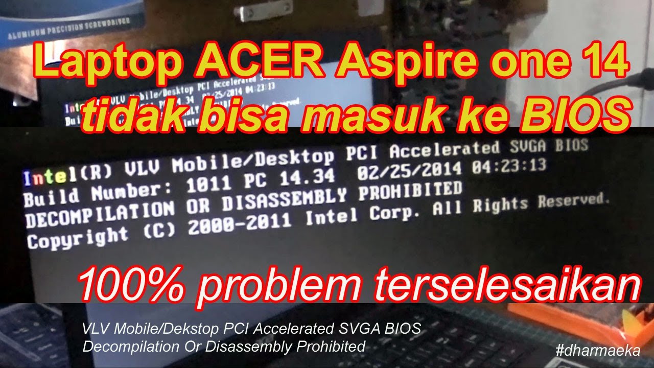 laptop acer Aspire One 14 tidak bisa masuk Ke Bios YouTube