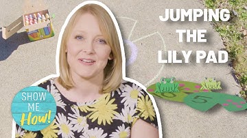 Sidewalk Chalk Game | Jumping the Lily Pad | Show Me How Parent Videos