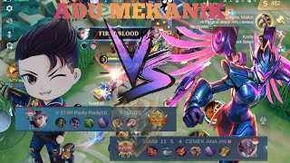 MATCH HARDGAME! CLAUDE VS KARRIE TANK | FUL ADU MEKANIK MELAWAN KARRIE TANK - Mobile legends