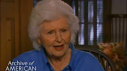 Actress Frances Reid on television in the early da...