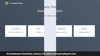 150 Settlement Road West, Sunbury VIC 3429 | AuPropertyReport.Com