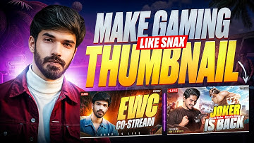 How to Make Eye-Catching BGMI Thumbnails for Live  – Tips  @Jokerkihavelii