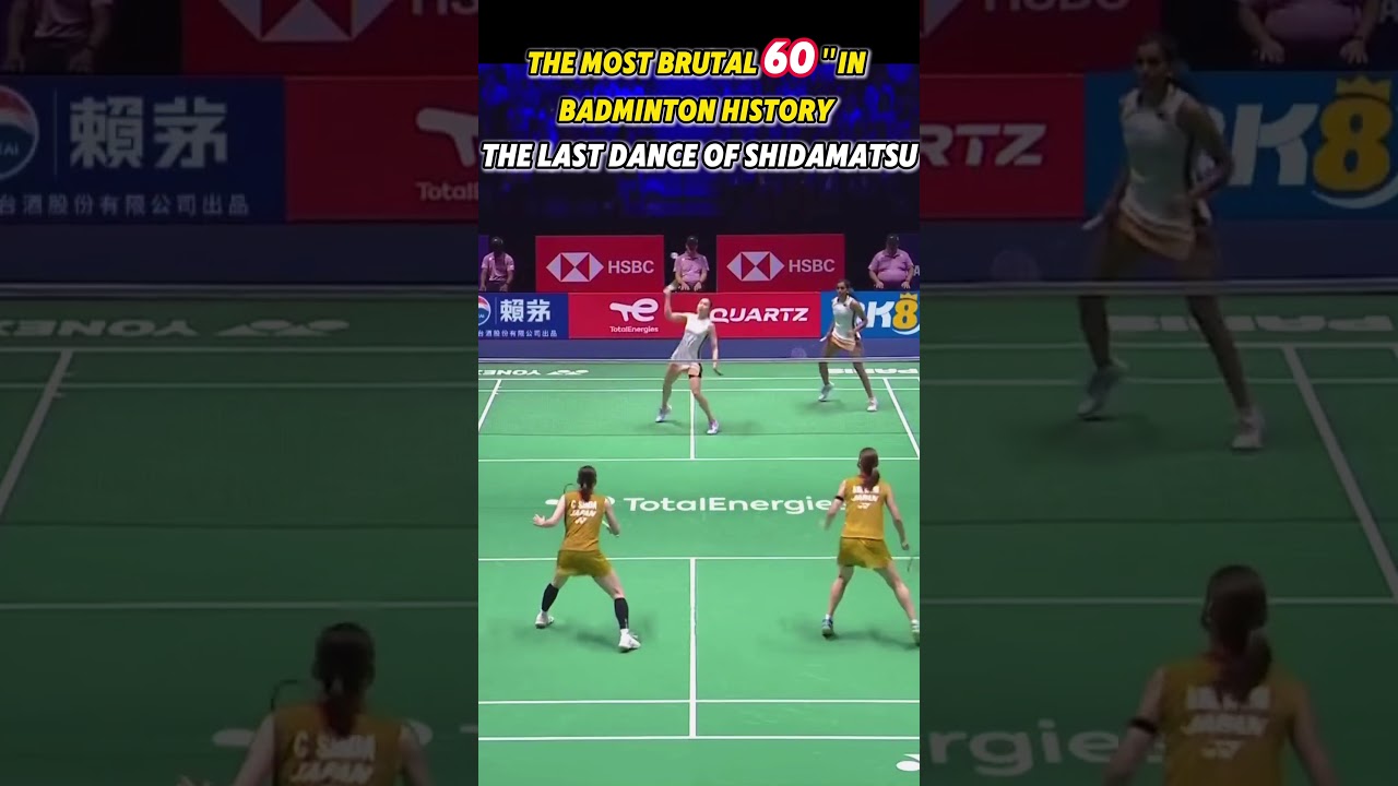 The Most Brutal 60 Seconds in Badminton History 💔 Last Dance of ShidaMatsu #badminton #shuttlesmash