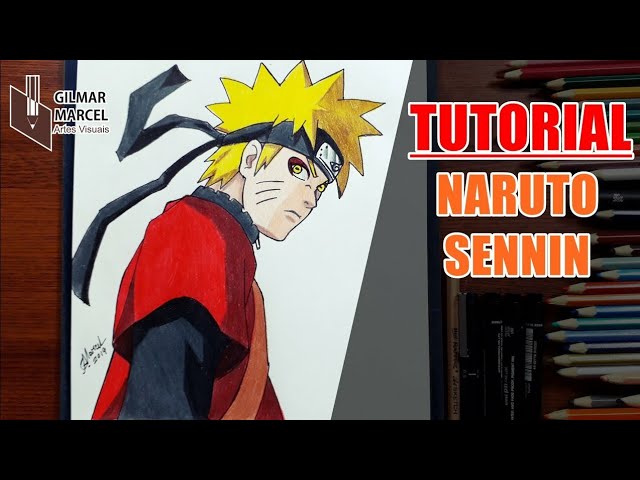 Como desenhar o Naruto Uzumaki versão shippuden corpo inteiro