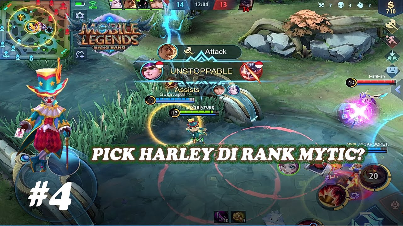 GAMEPLAY HARLEY | MOBILE LEGENDS BANG BANG | INDONESIA - YouTube