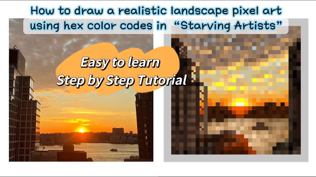 Roblox "Starving Artists" step by step tutorial: how to use color codes