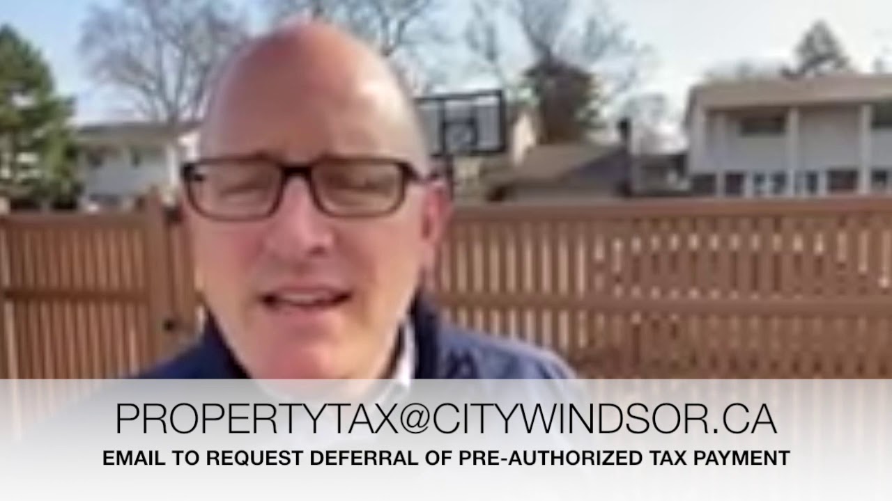 COVID19 Q&A City of Windsor property tax deferral program YouTube