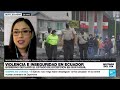 ¿A qué responde el incremento de la violencia en Ecuador?