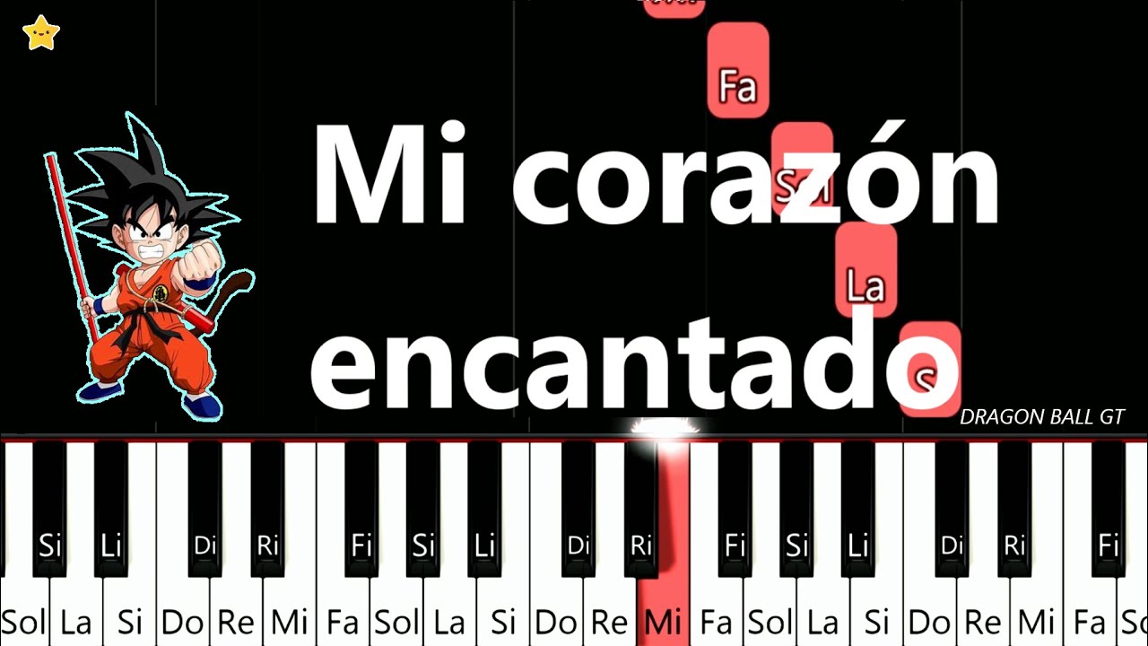 Mi Corazón Encantado - Dragon Ball GT Sheet music for Piano (Piano Duo)