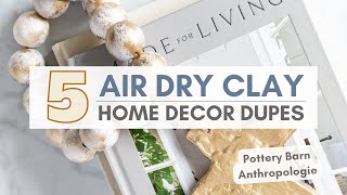 How To Make DIY Air Dry Clay Creations | Home Decor Projects