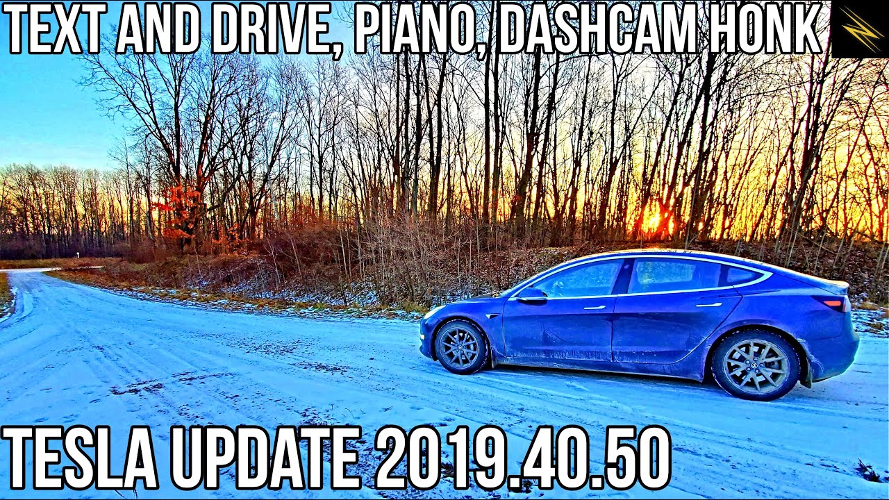 Tesla Holiday Preview Update Brings Text Messaging, Broken Voice Commands, and a Piano | 2019.40.50