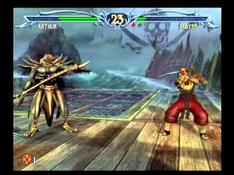 Soul Calibur III- Arthur VS. Abyss - YouTube
