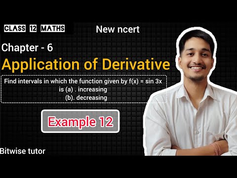 Application of derivatives example 12 | example 12 chapter 6 class 12