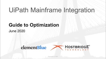 UiPath Mainframe Integration webinar June 2020