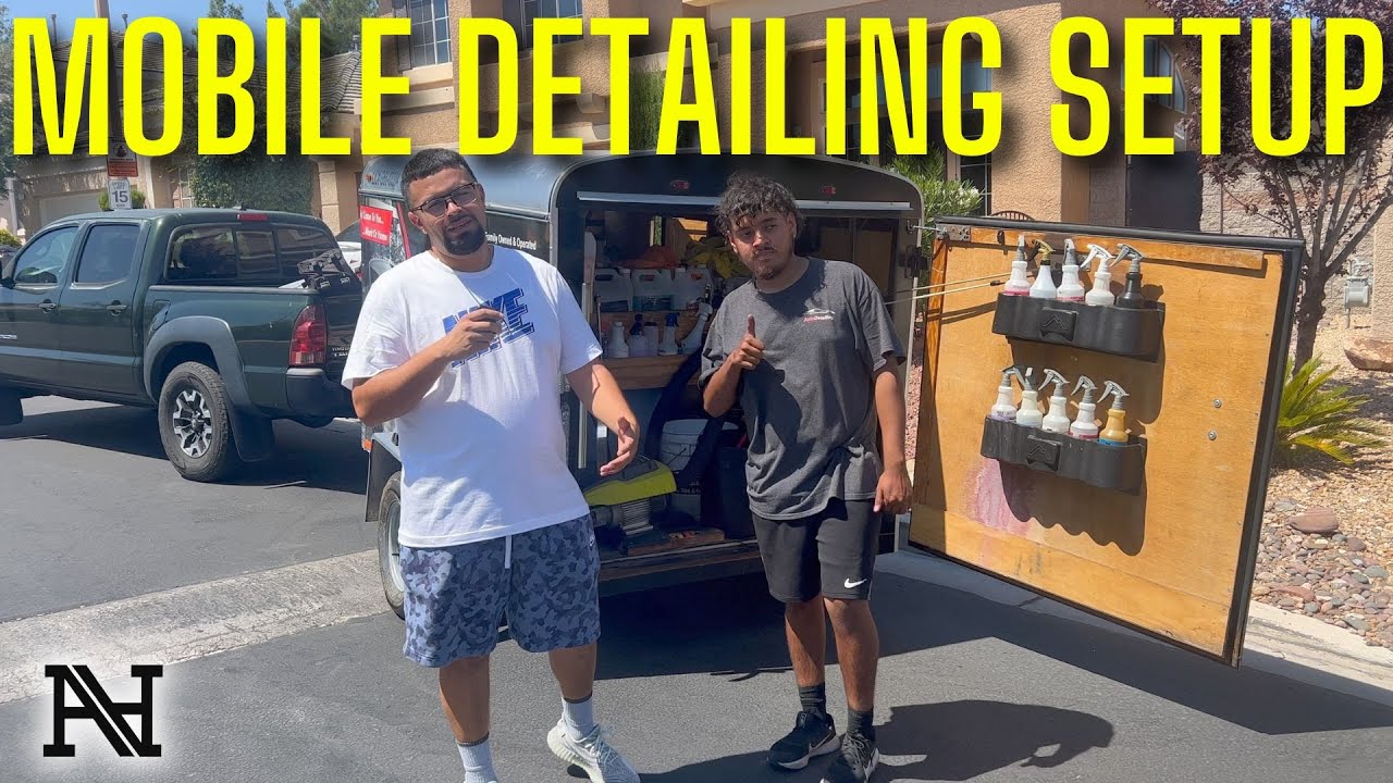 mobile detailing trailer setup ; Immaculate Auto Detailing Las Vegas