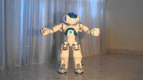 Andy, a NAO robot sings "The Wheels on the Bus"