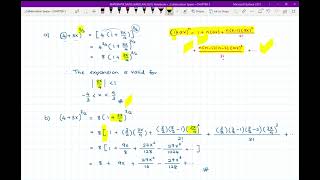 CHAPTER 3 : SEQUENCE AND SERIES (Binomial Expansion)