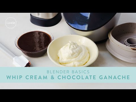 WHIP CREAM in a BLENDER and make silky CHOCOLATE GANACHE