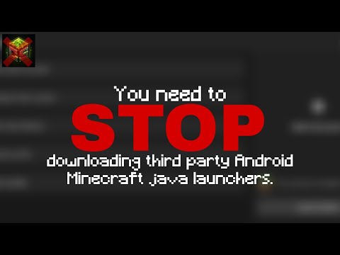You need to STOP downloading third party Android Minecraft java launchers.