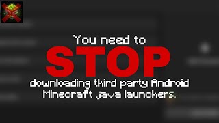 You need to STOP downloading third party Android Minecraft java launchers. screenshot 3