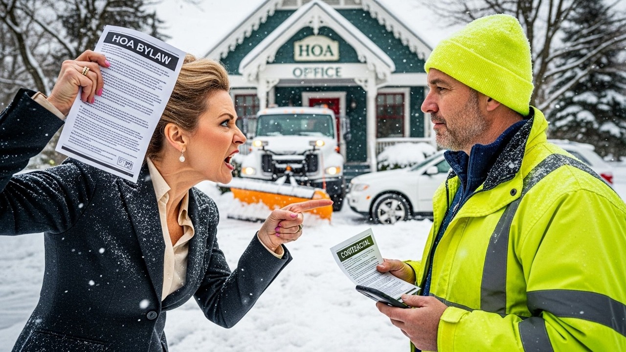 HOA Banned My Snow Removal Hours, Too Bad I'm The Contractor With Their Only Valid Permit