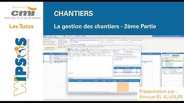 Tuto - CHANTIERS - Gestion - 2 - Commandes fournisseurs, réceptions et imputations