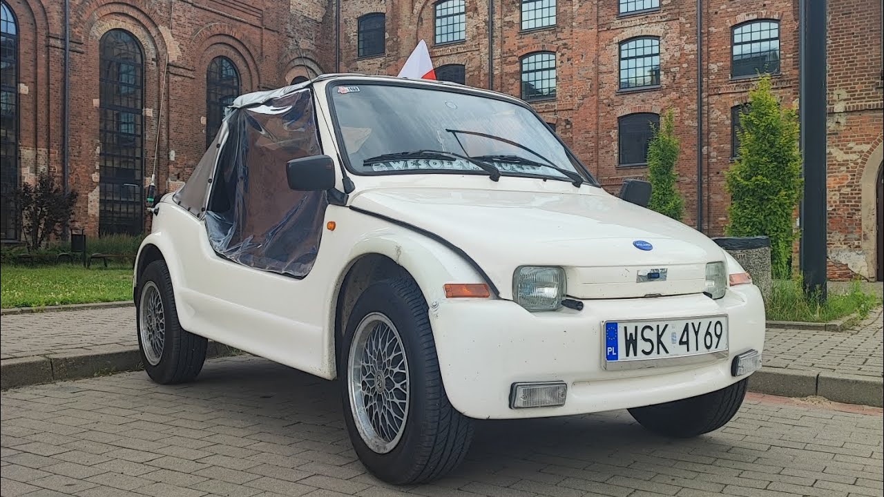  COLO Cabrio.  Polski mikrosamochód  podbijający rynki świata na podzespołach 126p 