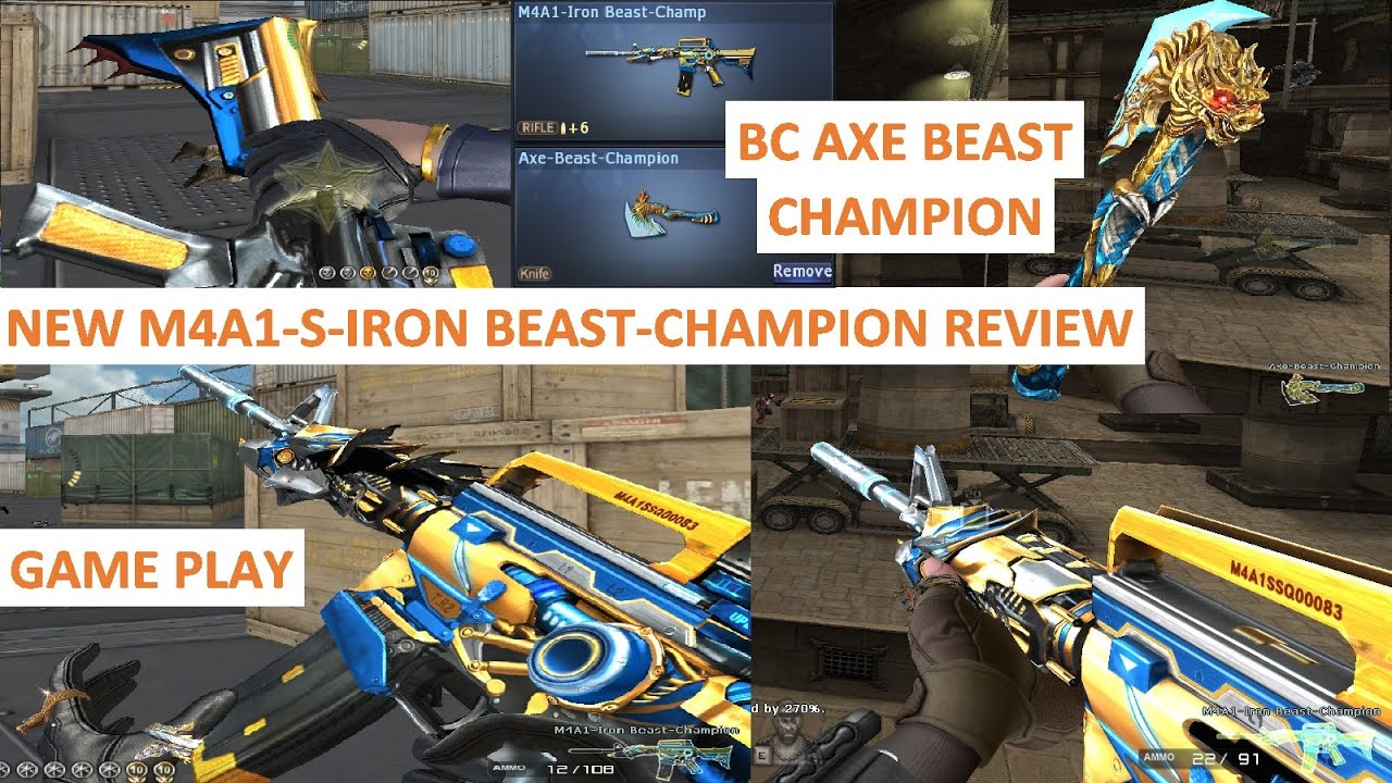 NEW M4A1-S-IRON BEAST-CHAMPION REVIEW CROSSFIRE PH