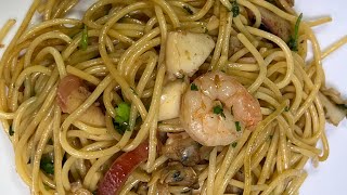 Easy,simple and delicious spaghetti recipe for dinner:spaghetti pasta recipe:seafood pasta recipe