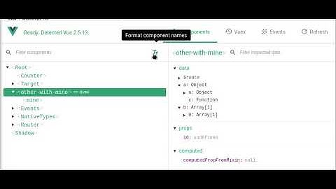 Vue devtools - Format component names