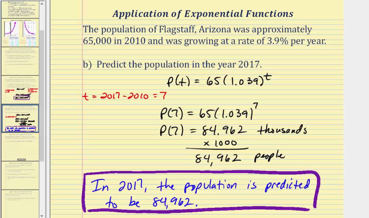 Introduction to Exponential Functions in the Form f(x)=ab^x - Part 11