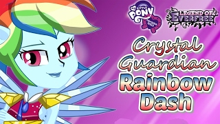 My Little Pony Legend of Everfree Crystal Guardian Rainbow Dash Dress Up Game