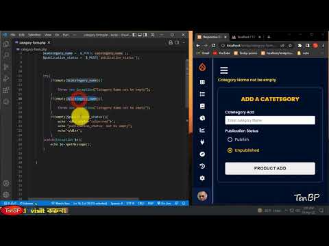 Try and Catch using in PHP |  PHP Bangla Tutorial Full Course | Part - 06