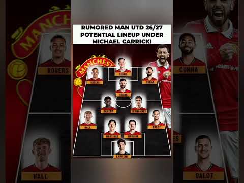 Rumoured Man United 2026/27 Lineup Under Carrick – Sesko, Rogers, Baleba & More #mufc #shorts