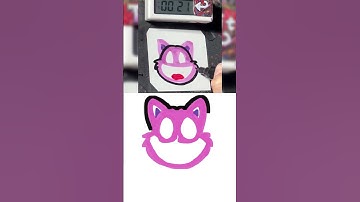 【ASMR】Drawing CatNap (Poppy Playtime) in 40 Sec (Remake by xunyu) #art #tiktok #shorts #MillkunTV