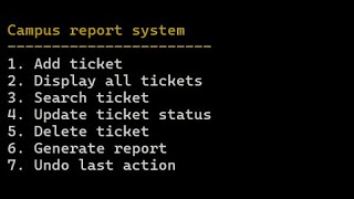 DSA assignment 2 presentation Group 1 (campus report system)