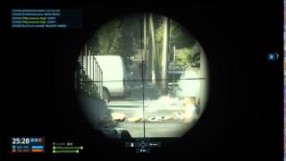One Shot, Two Kills Sniper Shot - The Block - Battlefield Hardline