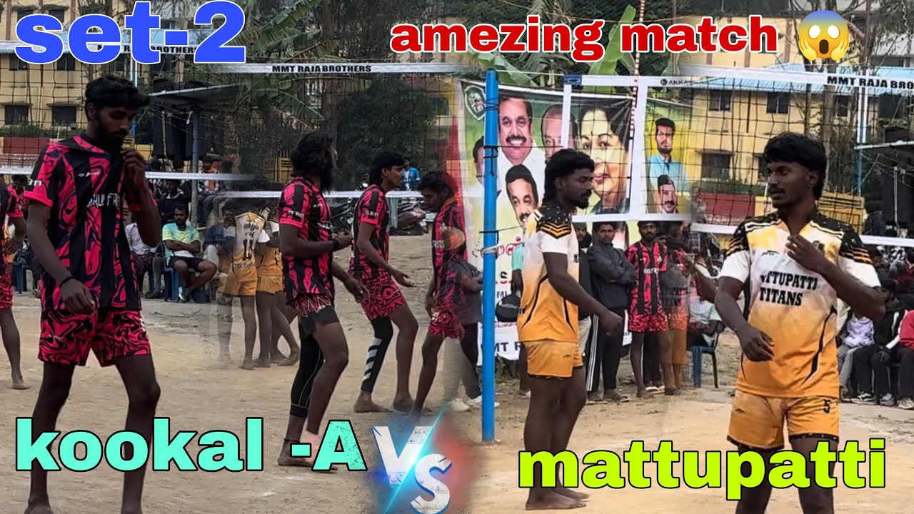 Set-2🥵Mattupatti vs Kookal-A🤯Amazing Match🔥#volleyball #libero #sports #trending#love#viral#youtube 