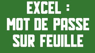Protéger la feuille Excel 2013 S01E24