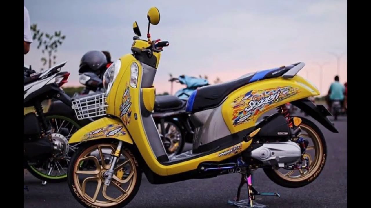 MODIFIKASI SCOOPY 2020 CAKEP CAKEP Bikin Cewek Cewek Betah YouTube