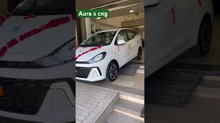 Hyundai aura s cng #newcardelivery #sedan#discount #whitecolour #hyundai