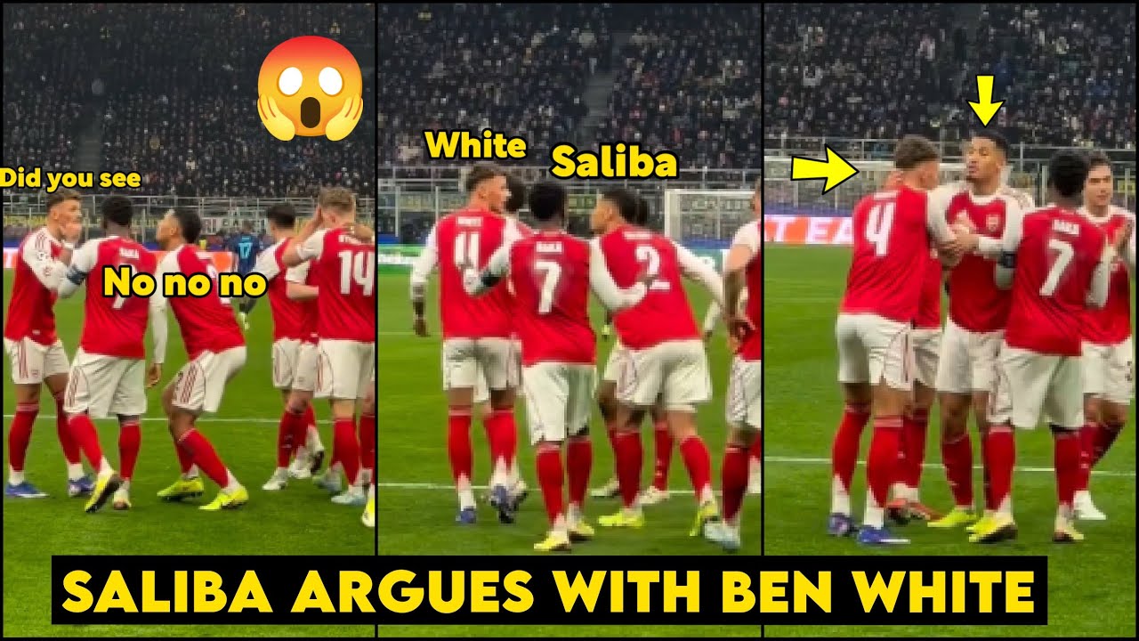 🤯Ben White Spotted Angry with Saliba as Willaim Saliba Disciplines & Argues with Him