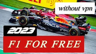 How to watch f1 for free in 2023